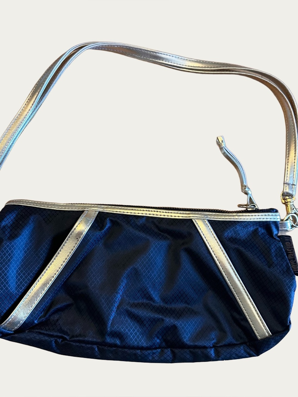 TRANSVERSION Y2K Black Gold Trimmed Small Shoulder Bag